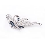 Fashon Plaza Women`s Flower Wreath Cubic Zircon Pin Brooch Br133