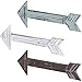 MyGift Farmhouse Wall Decor Living Room Decorative Wall-Mounted Rustic Multi-Colored Wood Arrows, Set of 3