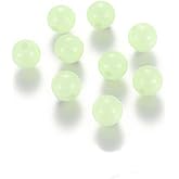 500 Small Light Pale Green 4mm Round Glow in The Dark Plastic Acrylic Jewelry Craft Luminous GID Beads