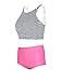 Xidi Women Girl High Waist Retro Bikini Swimsuit Set Black Lalbel Large / US Size Medium