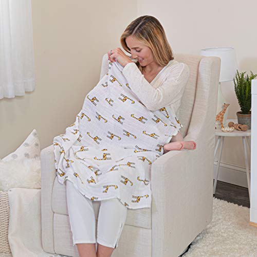 aden + anais Swaddle Blanket, Boutique Muslin Blankets for Girls & Boys, Baby Receiving Swaddles, Ideal Newborn & Infant Swaddling Set, Perfect Shower Gifts, 2 Pack, Jungle Jam