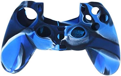 Huhua💗Soft Camouflage Silicone Case Cover Protective For Playstation PS4 Controller (B)