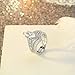 Lateefah Bridal Ring Sets for Women - 2 Carat Big Marquise Cubic Zirconia Wedding Rings Set Size 6-9