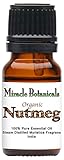 Miracle Botanicals Nutmeg Essential Oil - 100% Pure Myristica Fragrant - 10ml or 30ml Sizes - Therapeutic Grade - 10ml