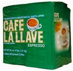 Cafe La Llave Coffee Espresso 16 Oz (Pack Of 4) by La Llave