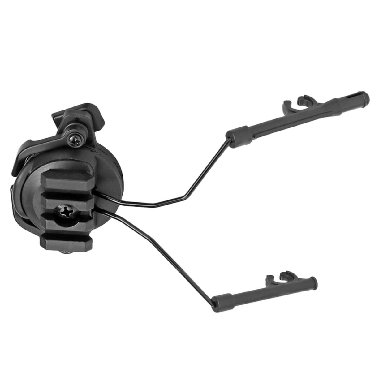Headset Adapter Helmet Headset Adapter ARC Rail Adaptor Suspension Headphones Bracket Hunting Earmuffs Support Attachments Accessory 19-21mm (Black) Helmet ARC