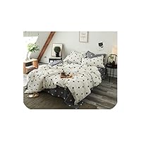 Nordic 100% Cotton Wave Point Home Bedding Set for Duvet Cover Pillowcase Warm Soft Home Bedroom Living Room Cover,Pillowcase 2 PCS