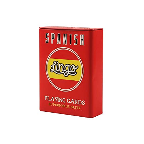Lingo Spanish Cards in Tin Box The Best Playing Cards for Beginners