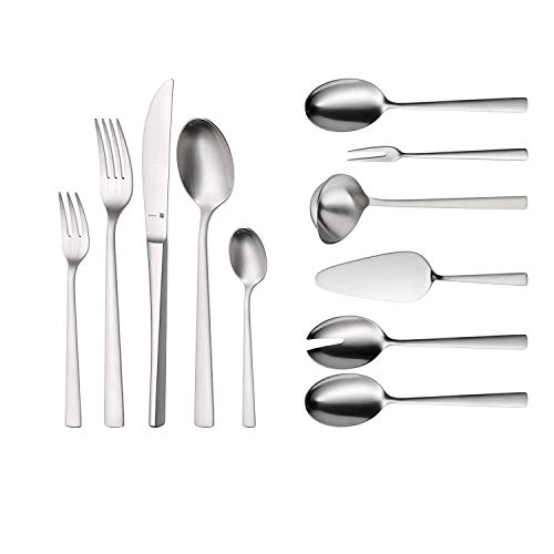 WMF Corvo Cromargan Protect Cutlery Set for 12 People, Silver, 66-Piece