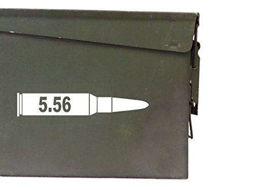 FGD 5.56 ammo box Label Set (bullet DECALS) Four decals included (Labels Only Ammo Can NOT Included)