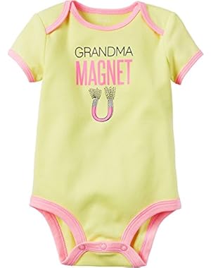 Baby Girls' Grandma Magnet Bodysuit