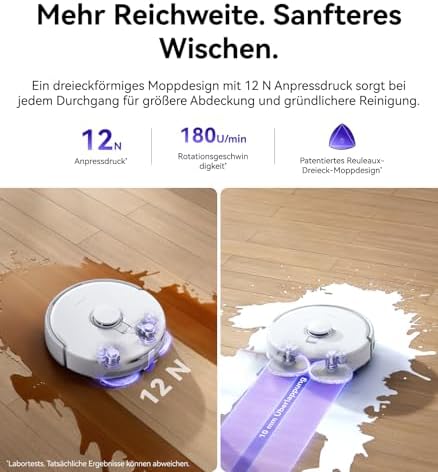 Freo Z10 Pro Saugroboter mit Wischfunktion 18.500Pa Teppichreinigung — Foto 5 von 8