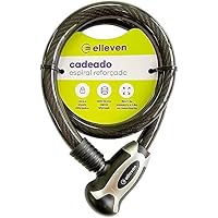 Cadeado Bike Aço Reforçado Elleven Com Chave 80cm X 15mm