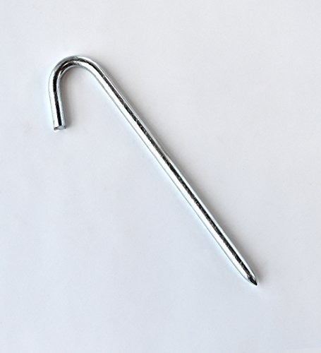 TentandTable Steel Hook Stakes for Tents, Gardens, and Inflatables  (12-Inch Length, 1/2-Inch Diameter, 25-Pack) - Thumbnail 4