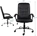 ORVEAY Office Ergonomic Office Chair Executive Bonded Leather Computer Chair, Black