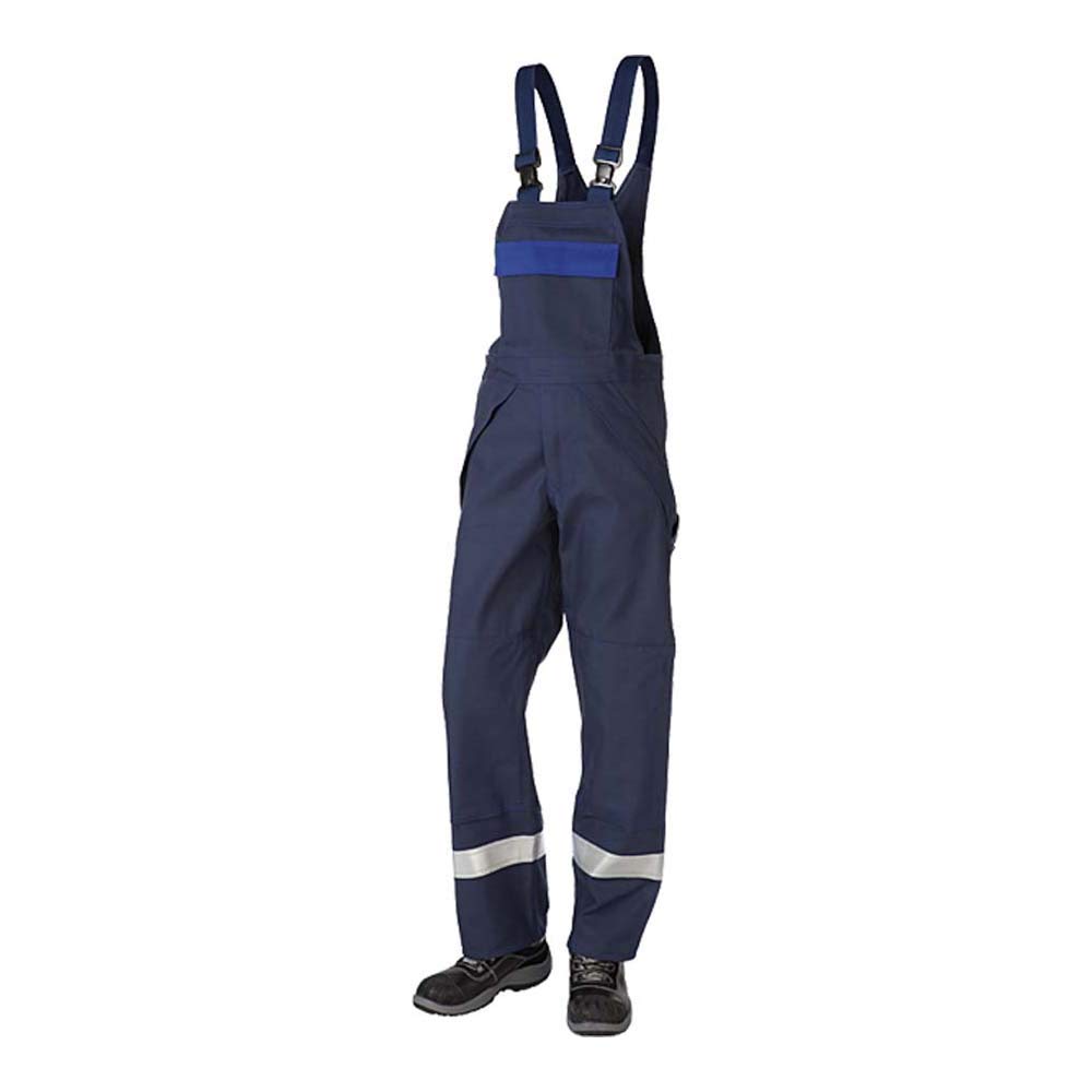 J.A.K. 1200346128 Series 12003 65% Cotton / 34% Polyester / 1% Negastat Overalls Navy/Royal Blue 70 R (50/32) Size
