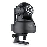 Sricam 720P Network Infrared Wireless Wlan IP Camera H.264 WIFI Night Vision Motion Detection (Black)