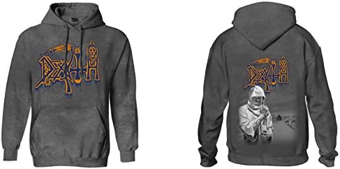 DEATH Hoodie Leprosy Band Logo Official Mens Vintage Wash Pullover
