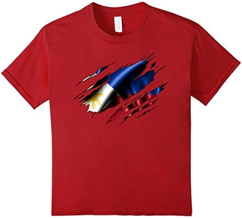 Kids Ripped Shirt (Philippines) 10 Cranberry