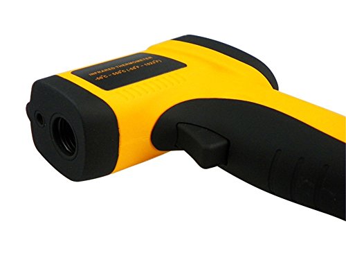 Luckystone Temperature Gun Non Contact Digital Infrared (IR) Thermometer Range of -58F to 1,022F w/ Laser Sight
