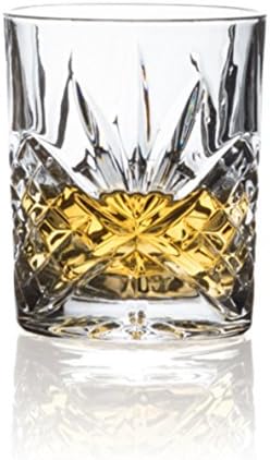 Brilliant - Ashford Lead Free Crystal Clear Old Fashioned Glass Tumbler 10.5oz. (310ml) Set of 4