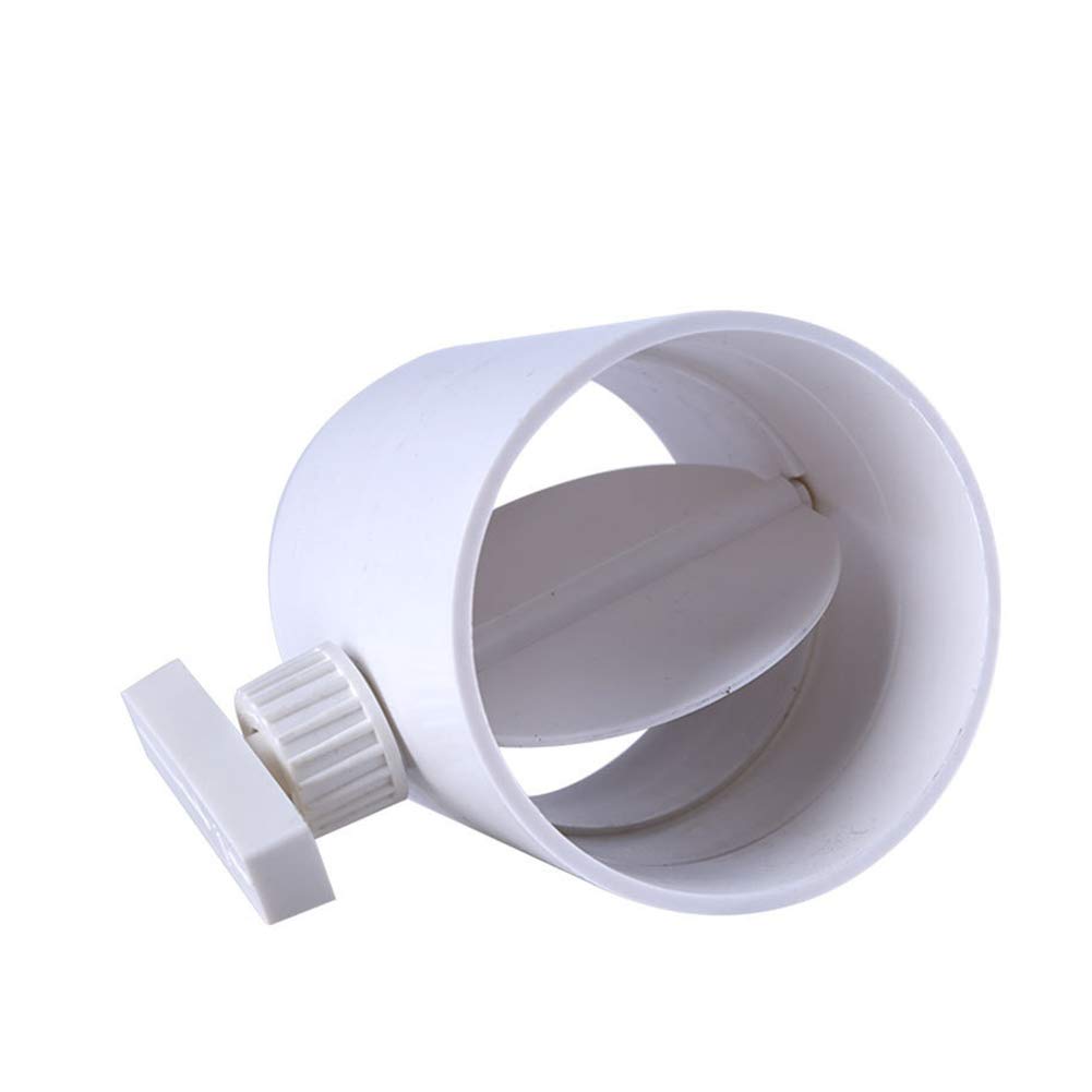 Connector with Backdraught Shutter 75mm-200mm Non-Return Damper Flap to Connect Duct Pipe or Flexible Ducting Hose