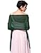 QY Bride Evening Dress Shawls Chiffon Stoles Long Scarves for Prom Gowns
