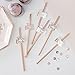 Ginger Ray Rose Gold Foiled Team Bride Bachelorette Party, Paper Straws 16 Pack