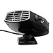 Ferryone Portable Car Heater and Defogger - Fast Heating Auto Ceramic Fan, 12V 150W, 3-Outlet Plug In Cigarette Lighter (Red)