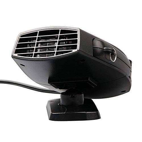 Car Heater Car Windshield Defogger Defroster 12 Volt 150W Auto Heating Fan 3-Outlet 30 Seconds Fast Heating Demister (Black) - Thumbnail 3