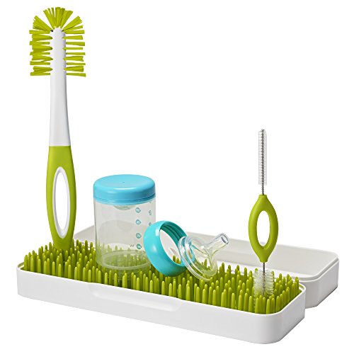 Boon TRIP Travel Drying Rack, Green, White