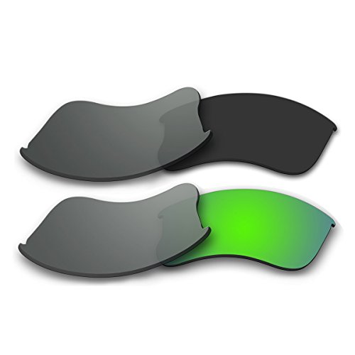2 Pair Replacement Polarized Lenses for Oakley Flak Jacket XLJ Pack P3