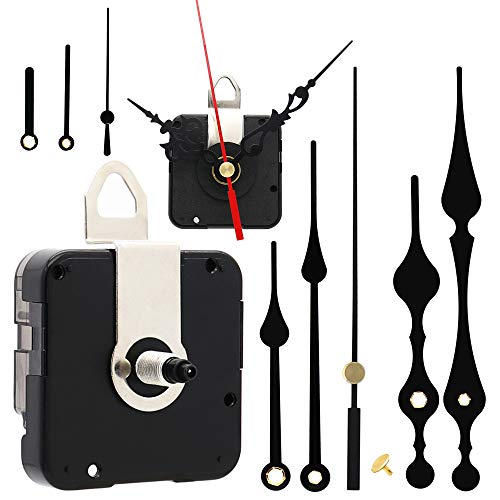 Youngtown 2 Sweep Silent Clock Movements with 4 Pack Different Size