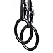 Foldable Fitness Gymnastic Rings - Set of (2) - Fully Adjustable Straps with Metal Buckles. Excellent for Pull Up Exercise or Olympic Gym Crossfit Training. Great for Dips and Full Body Strength.