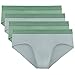 DAVID ARCHY Men's Underwear Bamboo Rayon Breathable Super Soft Comfort Lightweight Pouch Briefs No Fly in 4 Pack (M, Green/Gray)