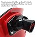 Fvstar Waist Rod Holder Plastic Fishing Rod Holder Adjustable Padded Waist Belts Fighting Boat Fishing Pole Belly Support Gimbal Pad,Red