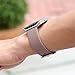 For Fitbit Blaze Bands, bayite Accessory Leather Wristband for Fitbit Blaze Smart Watch Mist Grey Large 6.3 - 8.1 inches