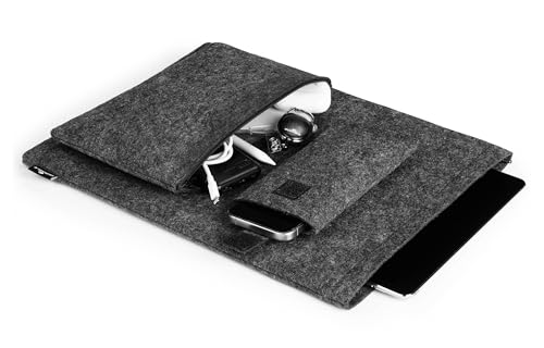 Durable MultiBag Filzhuelle, Laptop Schutzhuelle 16,4 Zoll, Anthrazit, 507158