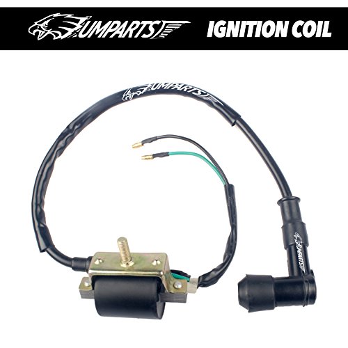 (IC2) UMPARTS 2 wire pin Black ignition coil Spark plug parts for TaoTao youth KIDS ATV 4 Quad Wheeler 110cc Tao Tao ATA-110H4 / ATA-110-H4 / ATA 110 H4 / ATA110H4