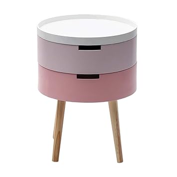 Wzhfoldingtable Japanese Bedside Storage Table Round Bedside Table
