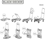 BLACK+DECKER 2-in-1 Sack Truck Trolley 55kg Hand Truck 120kg Platform view 18