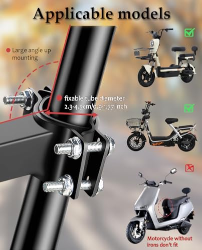 Child Seat for Electric Scooter with seat, Kid Seat Suitable for Electric Bicycle/Hybrid Cruiser Bicycles and City Bicycles, Suitable for Children 2~6 Years