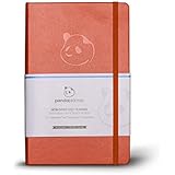 Panda Planner - ORANGE - Best Daily Calendar and Gratitude Journal to Increase Productivity, Time Management &amp; Happiness - Hardcover, Non Dated Day - 1 Year Return Guarantee