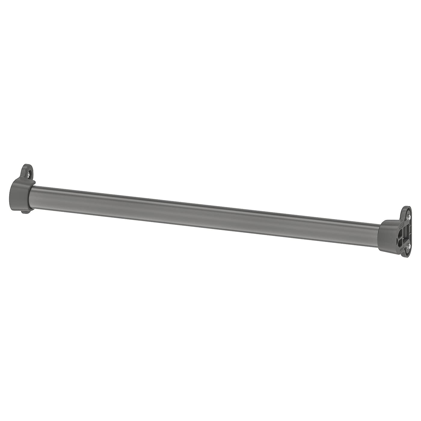 Ikea KOMPLEMENT Clothes Rail, 50 Centimetres, Steel, Dark Grey - Set of 2