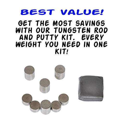 Reusable Tungsten Weight Kit for Your Pinewood Car, 4 Ounces
