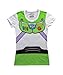 Toy Story Buzz Lightyear Juniors Astronaut Costume White T-shirt (Juniors X-Large)
