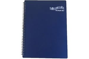 FILE PLUS DO Music Sheet holder US LETTER/A4 30 pockets 60 pages No need to take out paper for writing in (Navy)