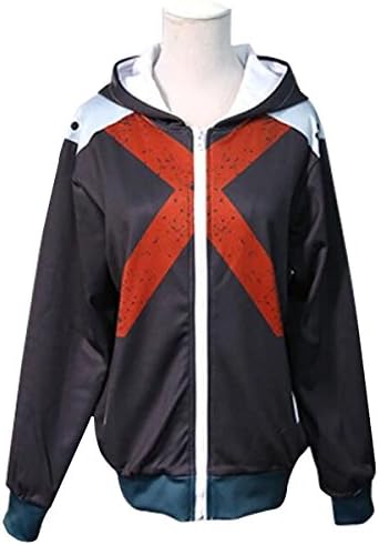 Poetic Walk Anime My Hero Academia Cosplay Hero Costume Jacket Hoodie (Small, Bakugou Katsuki01)