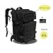 Z ZTDM 40L 3-Day Weekend Pack, Tactical Backpack with MOLLE Webbing, USA Flag Patch, Heavy Duty Rucksack, for Outdoor Hunting Camping Trekking Fishing Travel Trip (40L Black)