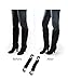 Boottique Boot Clips, Boot Straps, Boot Snugs for Smooth Pants (Black 3
